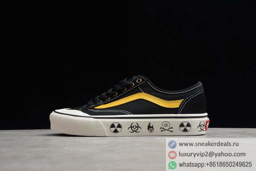 Vans Dark Aloha Style 36 Decon SF black yellow VN0A3MVL4YY Unisex Skate Shoes